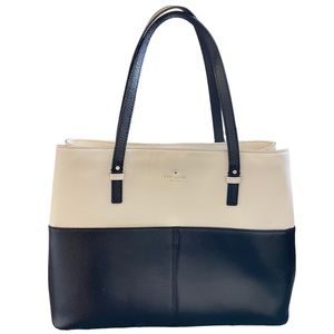 Kate Spade Leather Grand Street Colorblock Gabriel Tote Bag Purse Travel Work